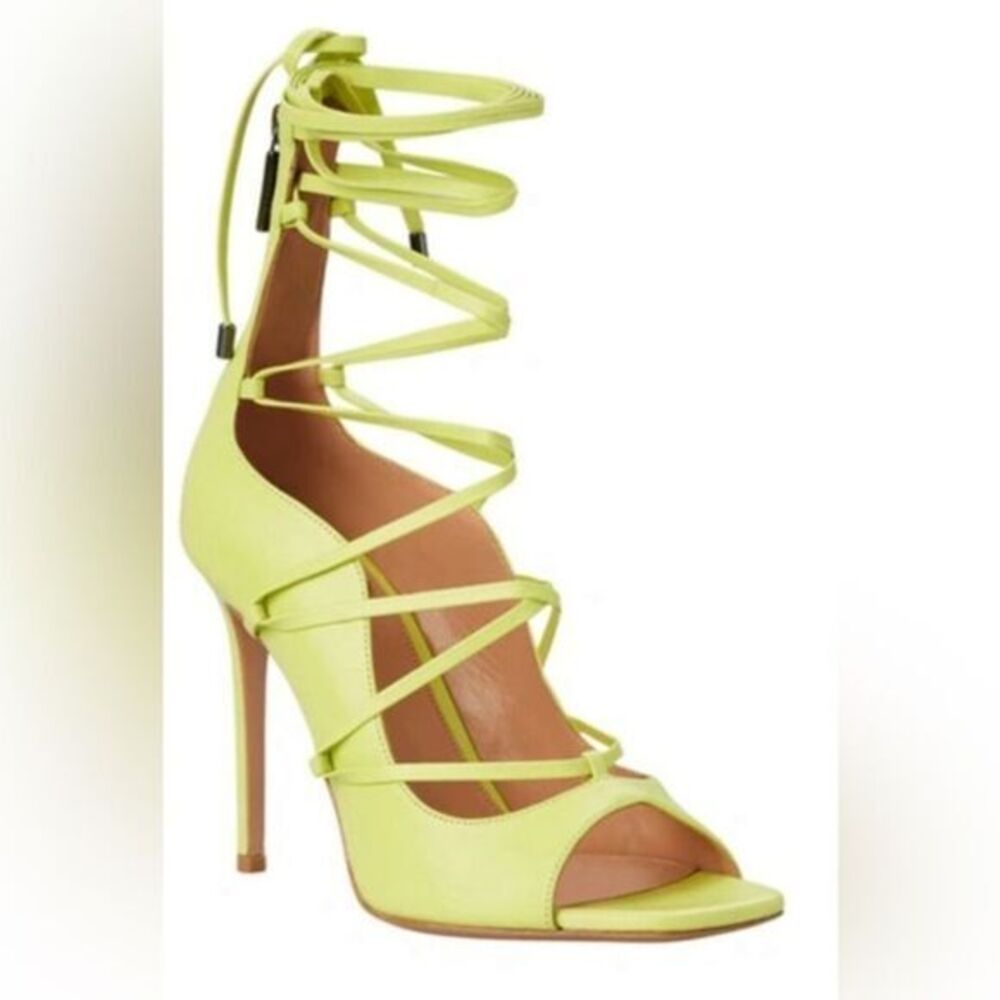 Lita by‎ Ciara Strappy Heel Sandal Stiletto 4" heels lime size EU 42 US 11/11.5